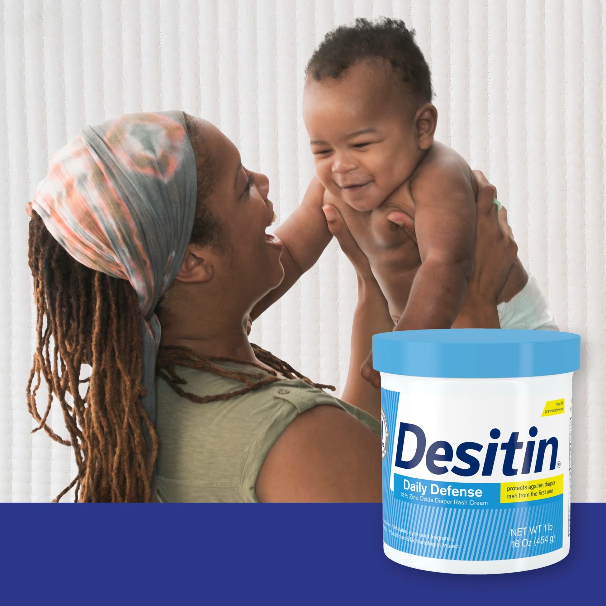(3 Pack)  Daily Defense Baby Diaper Rash Cream, Butt Paste with 13% Zinc Oxide, 16 Oz