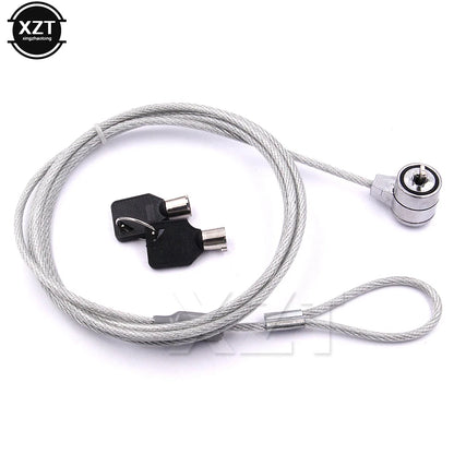 Universal Laptop Lock Laptop Security Chain Cable Chain with Key Laptop Anti-Theft Lock Laptop Security Accessories