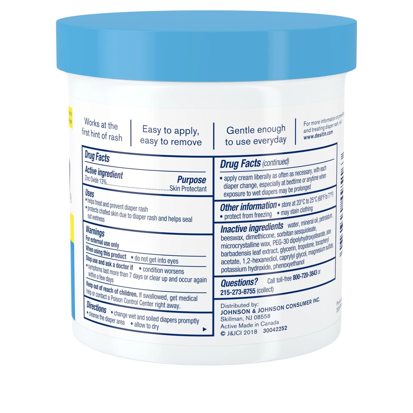 (3 Pack)  Daily Defense Baby Diaper Rash Cream, Butt Paste with 13% Zinc Oxide, 16 Oz