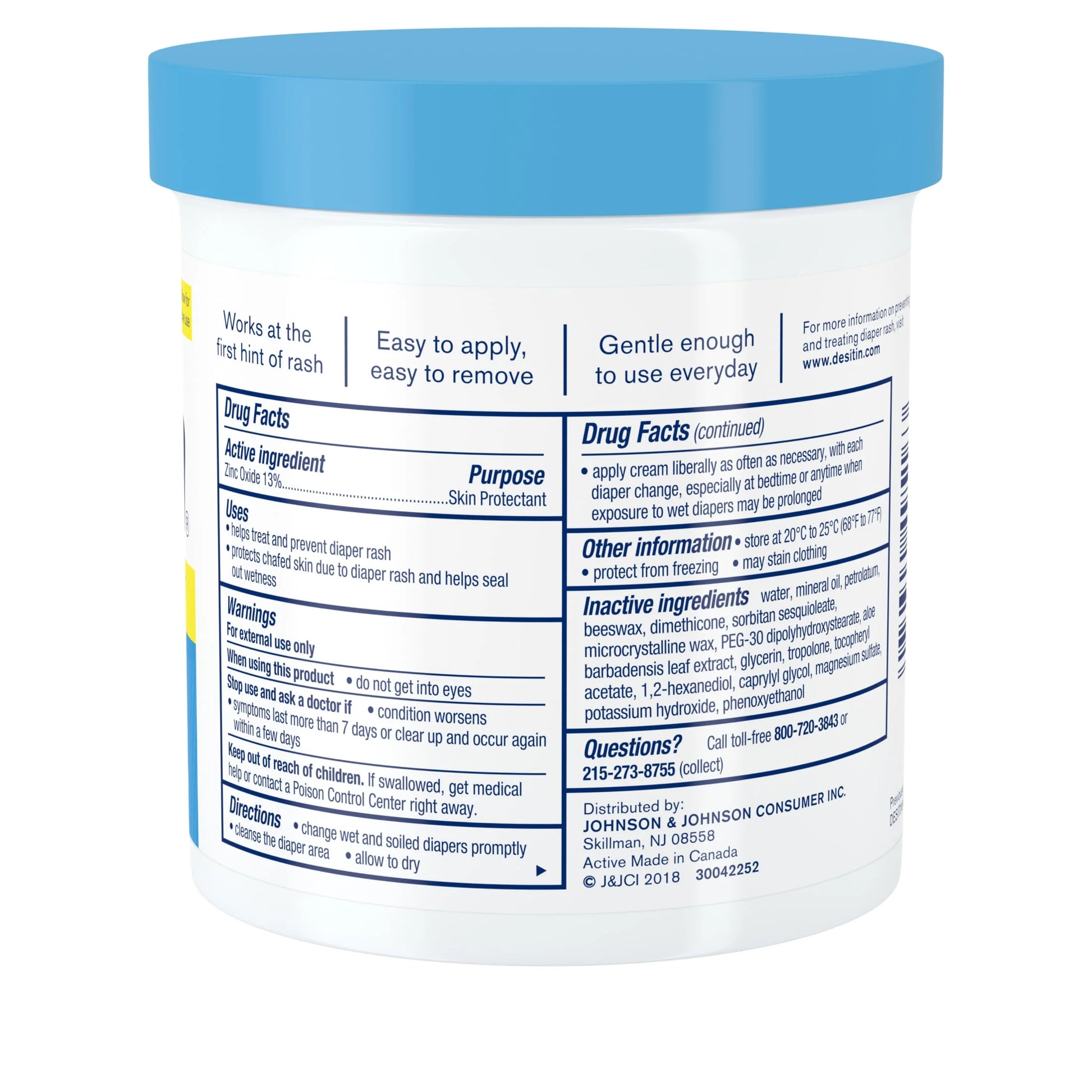 (3 Pack)  Daily Defense Baby Diaper Rash Cream, Butt Paste with 13% Zinc Oxide, 16 Oz