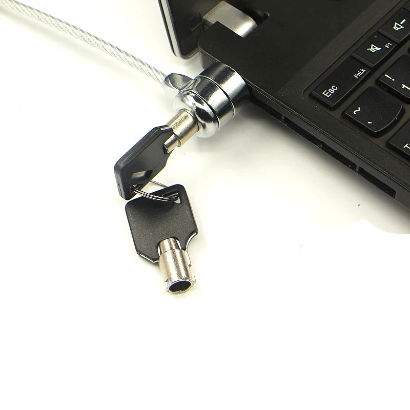 Universal Laptop Lock Laptop Security Chain Cable Chain with Key Laptop Anti-Theft Lock Laptop Security Accessories