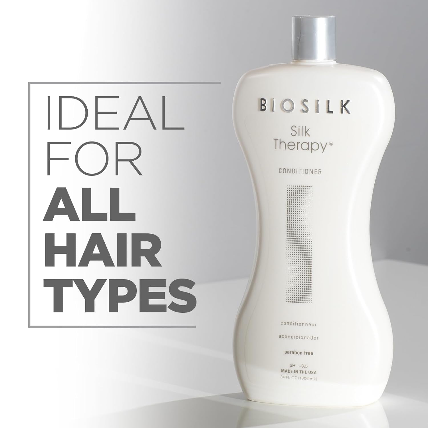 Silk Therapy Conditioner, Moisturizes & Conditions Hair for Incredible Shine, Sulfate, Paraben, & Cruelty-Free, 34 Oz