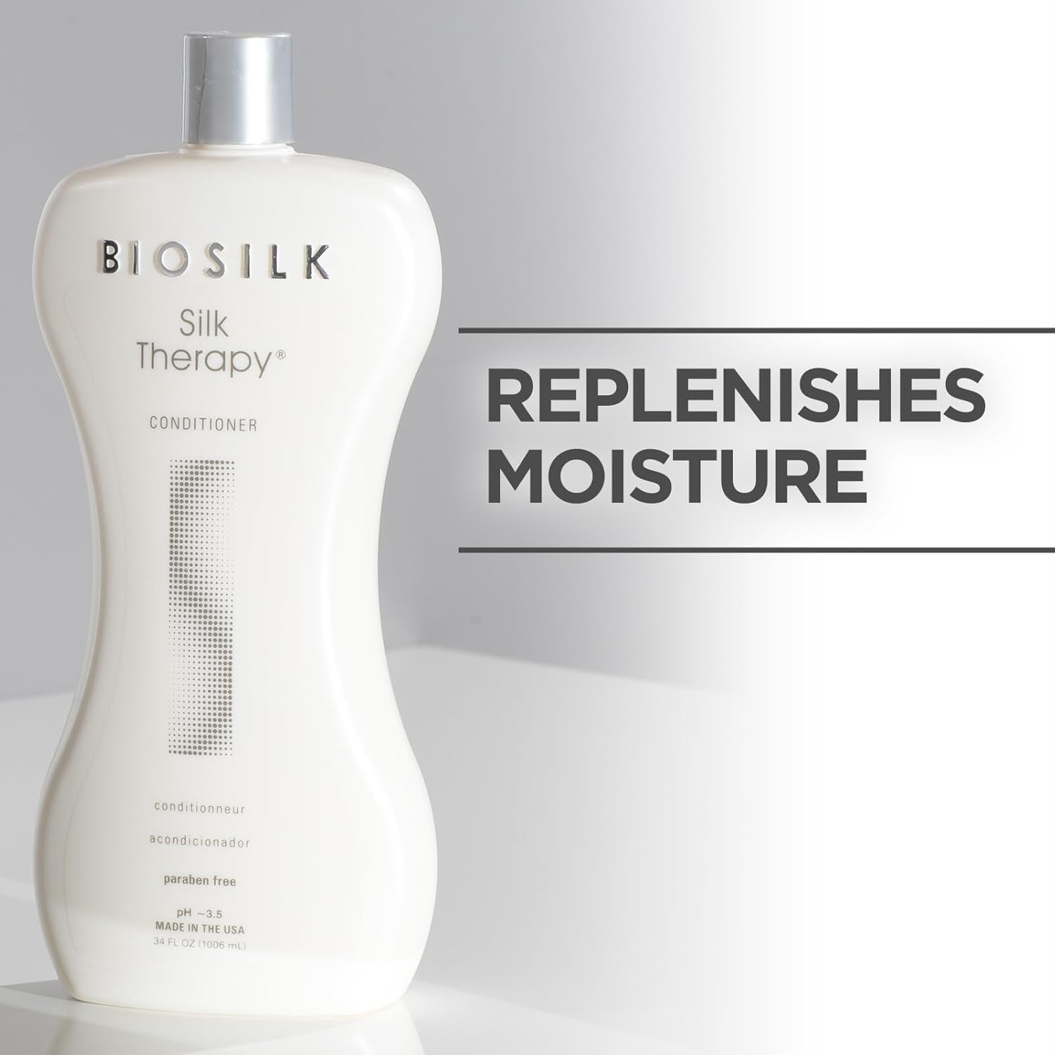 Silk Therapy Conditioner, Moisturizes & Conditions Hair for Incredible Shine, Sulfate, Paraben, & Cruelty-Free, 34 Oz