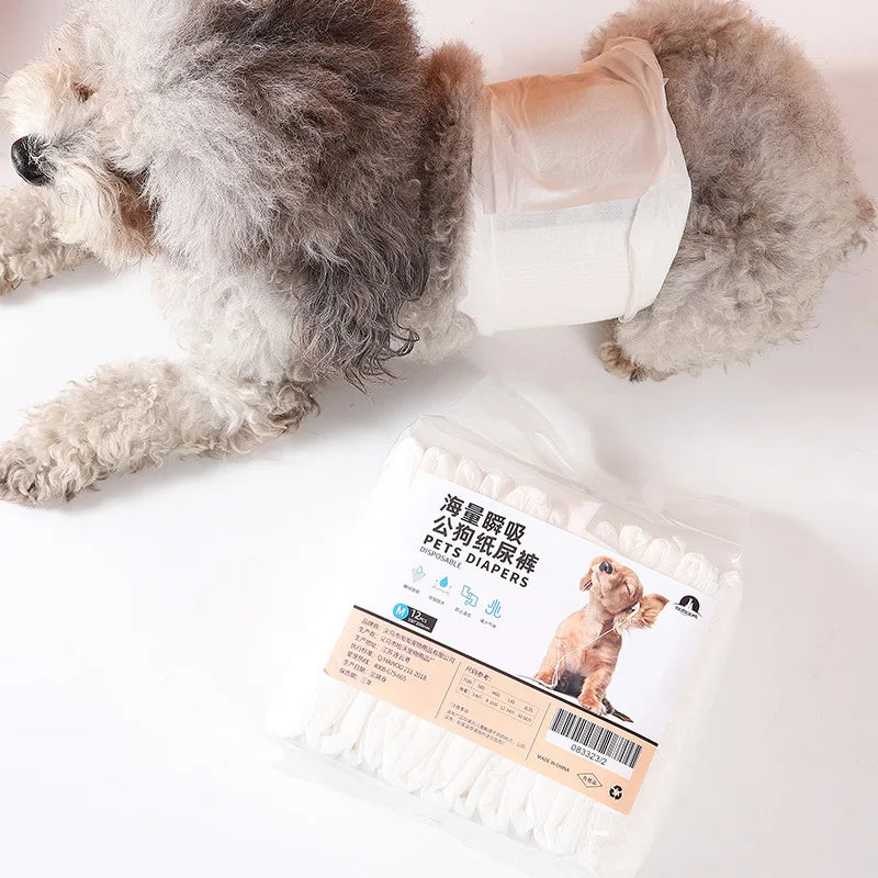 New Waterproof Pet Diaper Female Dog Diaper Underwear Diaper Sanitary Pants Physiological Shorts Puppy Pants