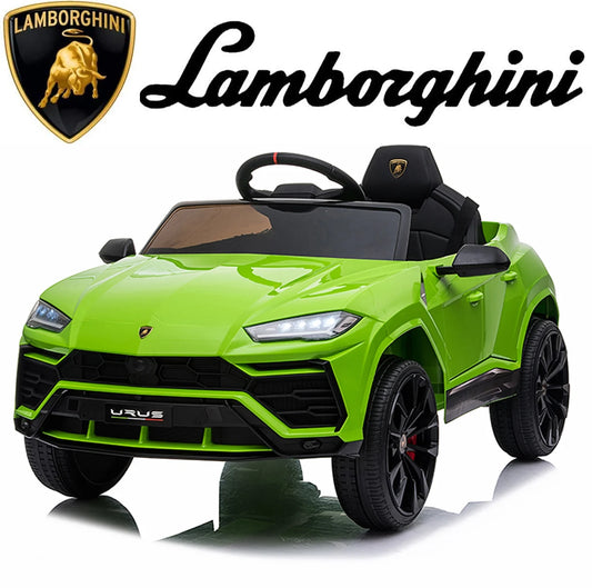 Lamborghini 12V Kids Electric Cars, Battery Powered Ride on Cars with Remote Control, Toddler Ride on Toys for 3+Years Olds Girls Boys, Green