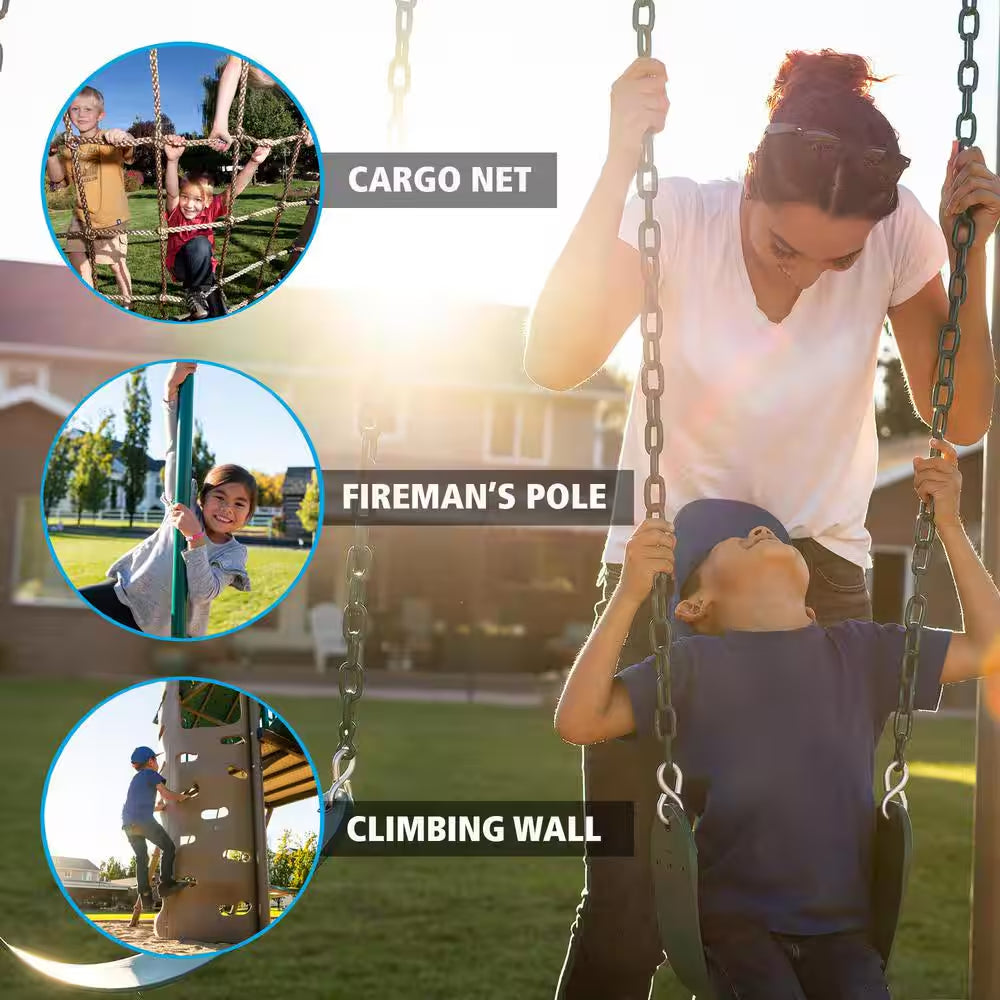 Big Stuff Deluxe Swing Playset (Earthtone)