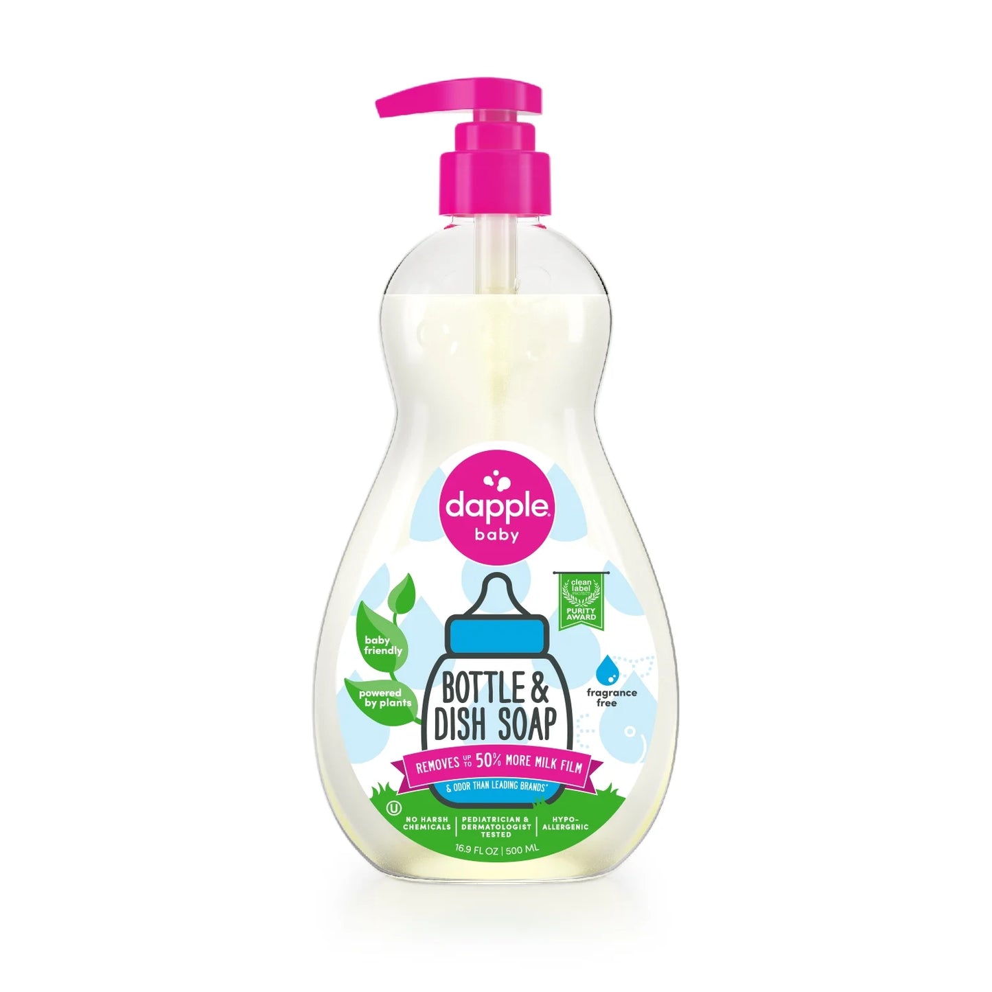 (3 Pack)  Baby Bottle and Dish Soap for Baby Products, Fragrance-Free, 16.9 Fl Oz