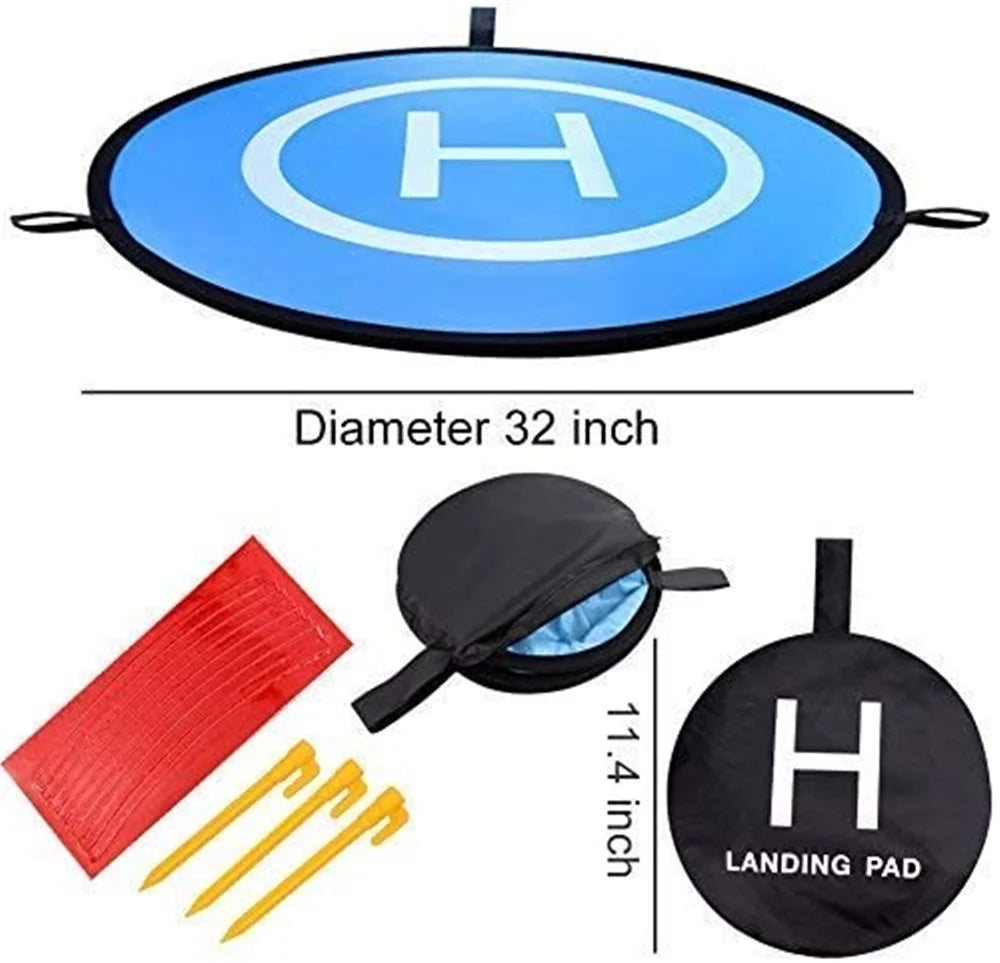 30 Inch Drone Landing Pads, Waterproof Universal Landing Pad Fastfold Double Sided Quadcopter Landing Pads for Rc Drones Helicopter Dji Spark Mavic Pro Phantom 234 Pro Inspire 21 3Dr Solo
