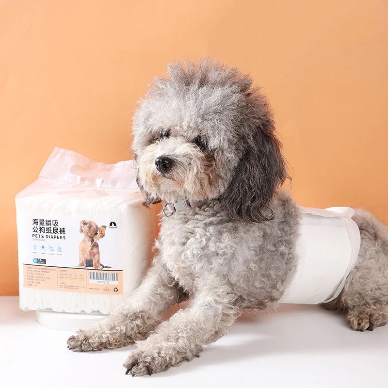 New Waterproof Pet Diaper Female Dog Diaper Underwear Diaper Sanitary Pants Physiological Shorts Puppy Pants