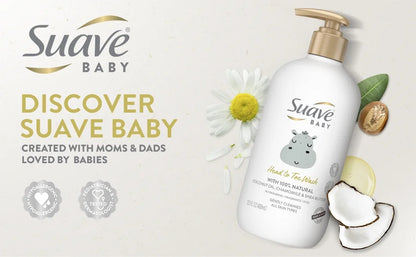 Baby Head to Toe Body Wash with Coconut Oil, Chamomile & Shea Butter, 100% Natural, Tear Free, 13.5 Oz