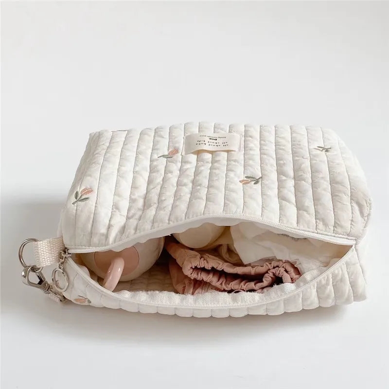 Baby Diaper Bag Cotton Bear Shape Portable Baby Diaper Caddy Organizer Reusable Nappies Stroller Diaper Wet Bag