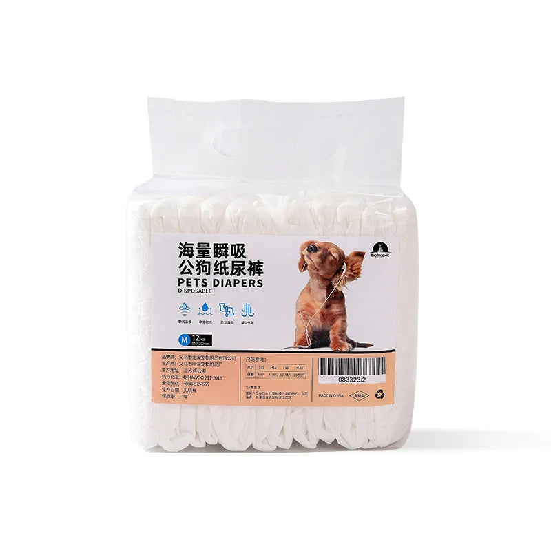 New Waterproof Pet Diaper Female Dog Diaper Underwear Diaper Sanitary Pants Physiological Shorts Puppy Pants