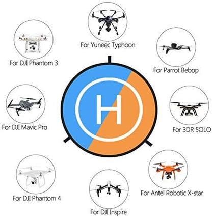 30 Inch Drone Landing Pads, Waterproof Universal Landing Pad Fastfold Double Sided Quadcopter Landing Pads for Rc Drones Helicopter Dji Spark Mavic Pro Phantom 234 Pro Inspire 21 3Dr Solo