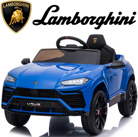 Lamborghini 12V Kids Electric Cars, Battery Powered Ride on Cars with Remote Control, Toddler Ride on Toys for 3+Years Olds Girls Boys, Blue