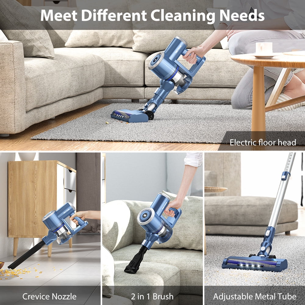 Cordless Stick Vacuum Cleaner Lightweight Upright for Carpet Hard Floor Pet Hair W200
