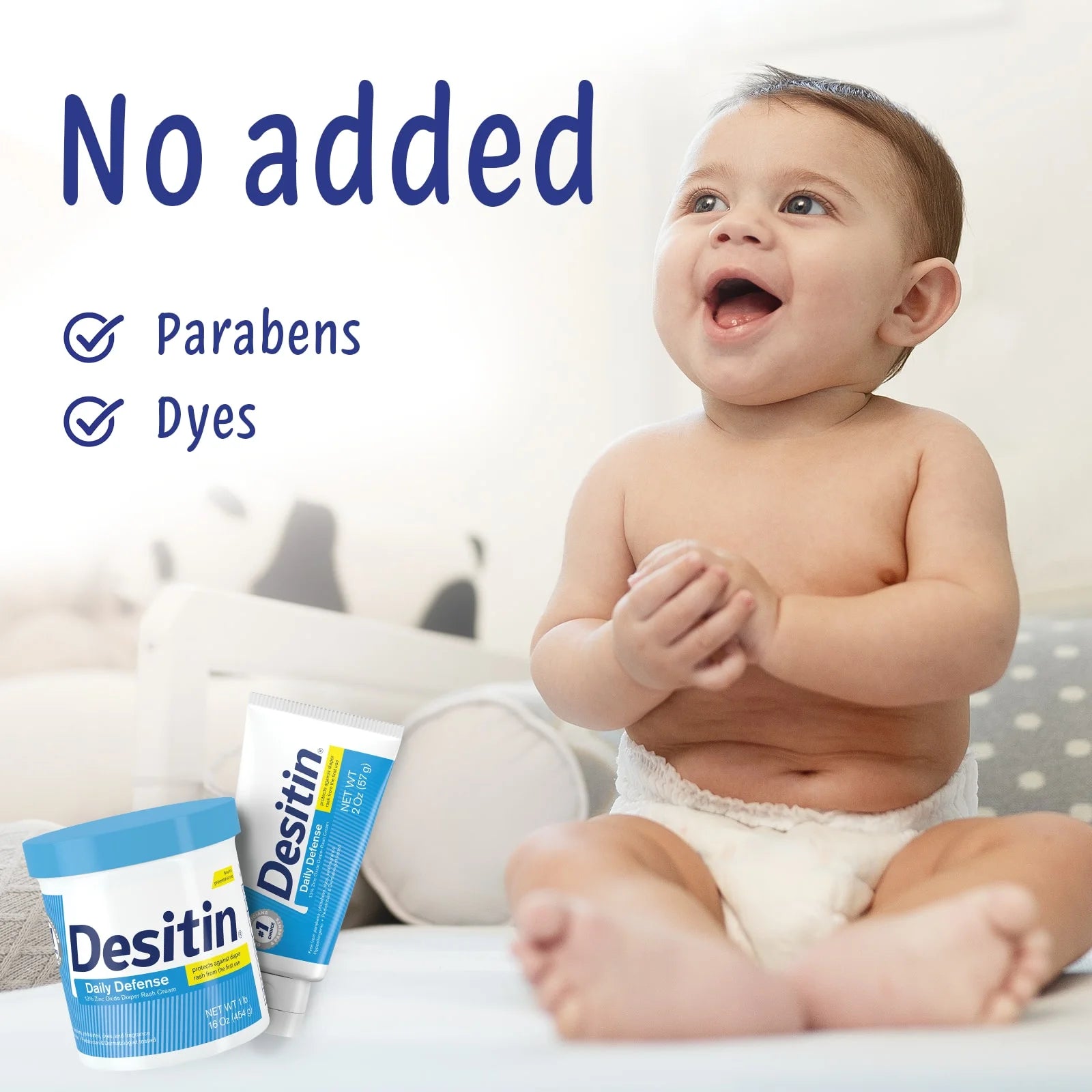 Daily Defense Baby Diaper Rash Cream, Travel Size, 2 Oz