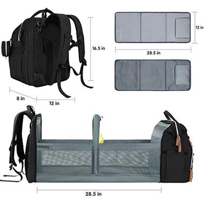 Diaper Bag Backpack, Baby Diaper Bags, Baby Shower Gifts, with Portable Diaper Pad