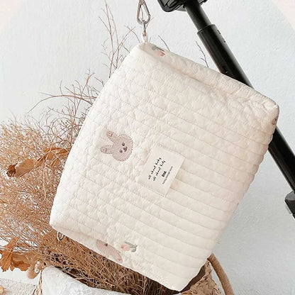 Baby Diaper Bag Cotton Bear Shape Portable Baby Diaper Caddy Organizer Reusable Nappies Stroller Diaper Wet Bag