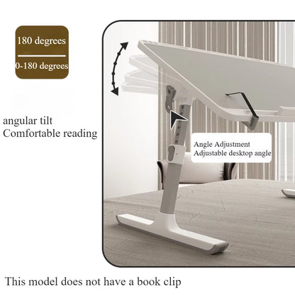 Foldable Laptop Bed Tray Table, Height and Angle Adjustable Laptop Bed Table, Laptop Table for Bed/Sofa/Sofa Chair/Floor, Laptop
